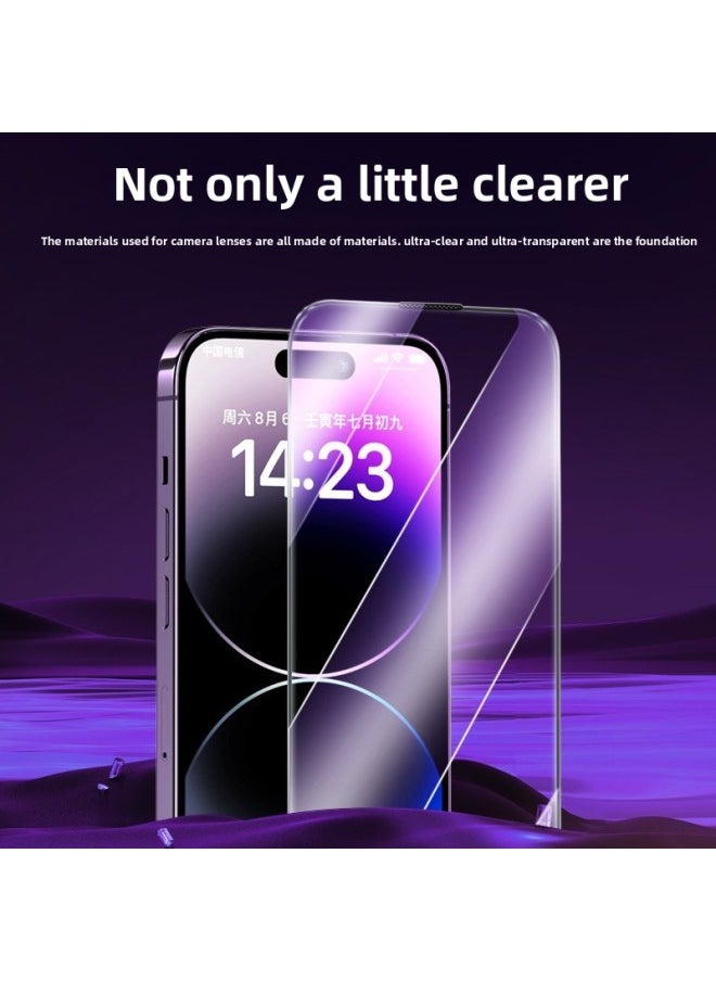 Generic - Woxin Applies For Iphone16 Tempered Film 15/14/13/12/promax Anti-peep 11 Mobile Phone Dust-free Cabin Full Screen-Color:For Iphone15-Size:High-definition Film - Basic Model [dust-free Second Cockpit] Automatic Dust Removal With One Pull - Non-porous Dustproof - [value Pack] Buy Two Get One Free, Get Three Sheets (selected By 90% Of Users) - Image 1