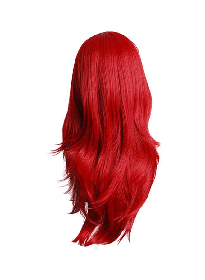 NIBEMINENT Cosplay Synthetic Wavy Curly Wig Red 22x15x3centimeter - Image 1