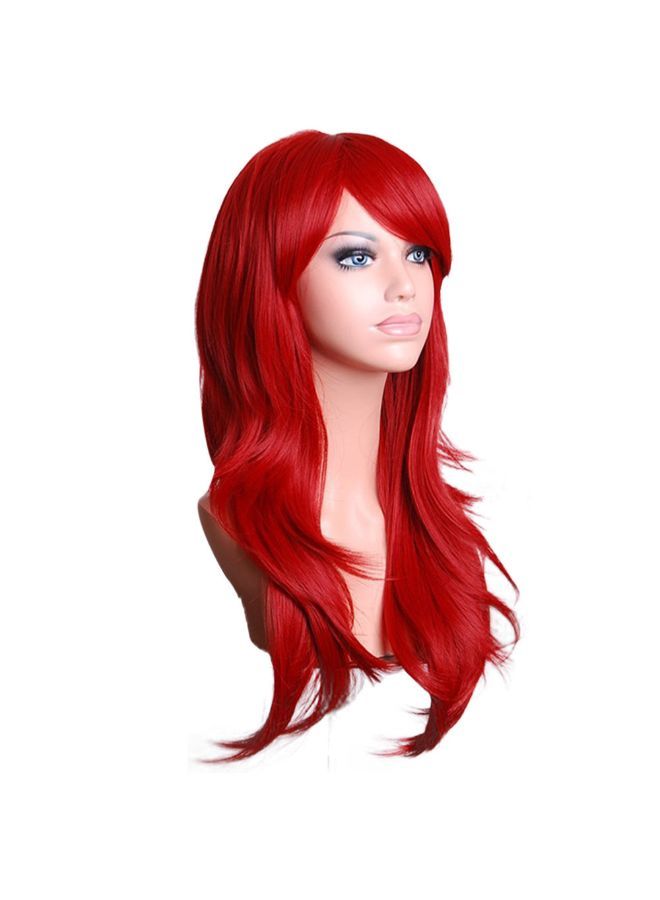 NIBEMINENT Cosplay Synthetic Wavy Curly Wig Red 22x15x3centimeter - Image 2