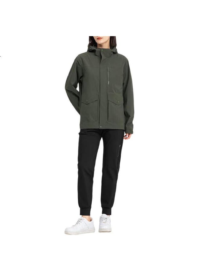 Firs Hooded Jacket Men And Women Autumn Mountain Outdoor Sports Windproof Wrinkle-Resistant Wear-Resistant Breathable Simple Slim Casual Jacket - Image 2