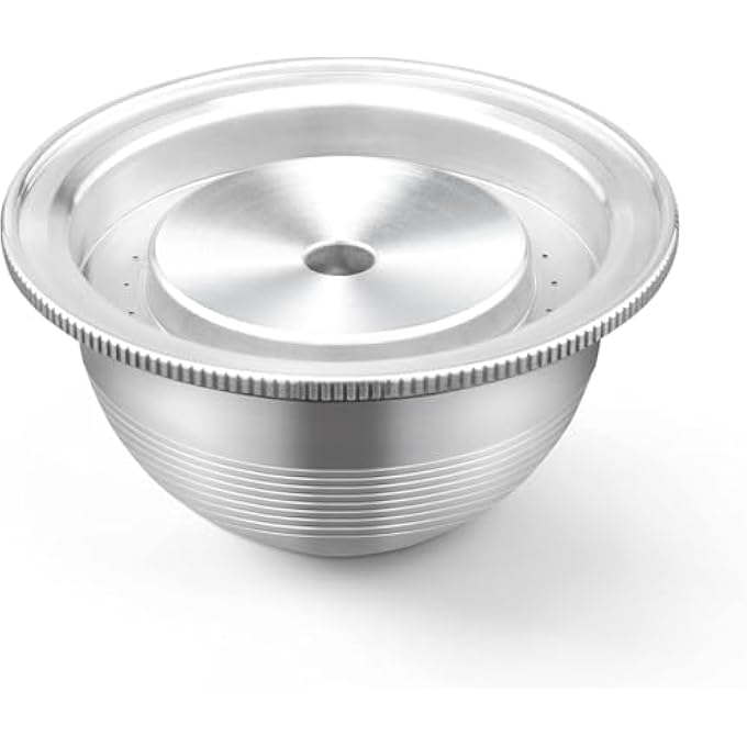 Azonee Stainless Steel Refillable Coffee Pods Refillable Stainless Steel Coffee Capsule Compatible For Nespresso Vertuoline Reusable Pods Nespresso Vertuo Plus Machines 70Ml - Image 1