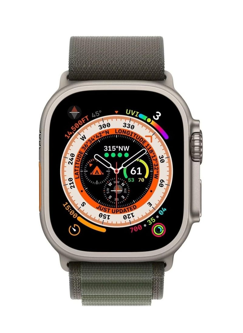 Alpine Loop Compatible with Apple Watch Ultra Band,Metal connector Rugged Woven Nylon Men G-Hook Strap for iWatch Series Ultra SE 49mm 45mm 44mm