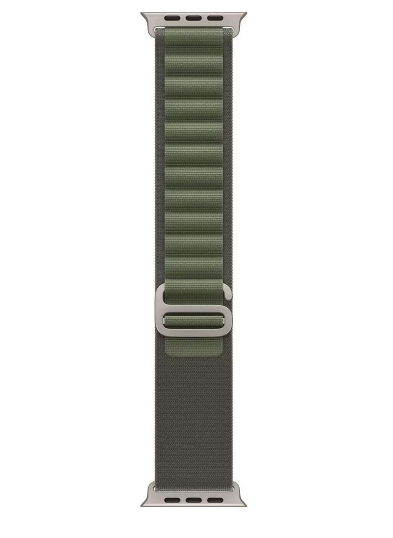 Alpine Loop Compatible with Apple Watch Ultra Band,Metal connector Rugged Woven Nylon Men G-Hook Strap for iWatch Series Ultra SE 49mm 45mm 44mm