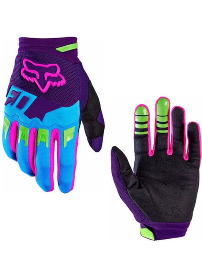 NIBEMINENT Full Finger Anti Skid Wear Resistance Racing Motorcycle Gloves Cycling Bicycle MTB Bike Riding Purple 22*22*22cm  - Image 1