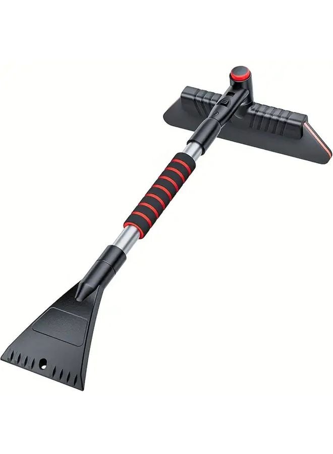 Black Heavy Duty Portable 360 Rotating Snow and Ice Removal Tool Car Snow Shovel Ice Scraper - Image 3