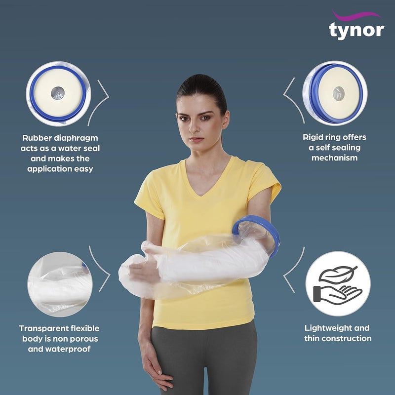 Tynor Cast Cover Arm, White, Universal Size, 1 Unit - Image 3
