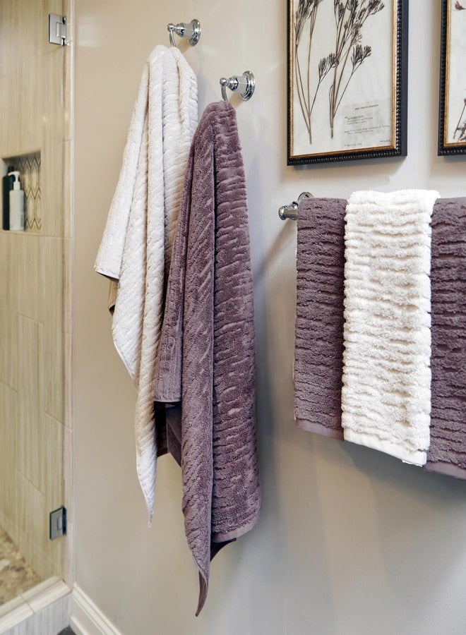 اس كيه ال هوم طقم مناشف يد فاخرة من SKL Home CloudSoft قطنية من قطعتين، لون الشوفان - Image 2