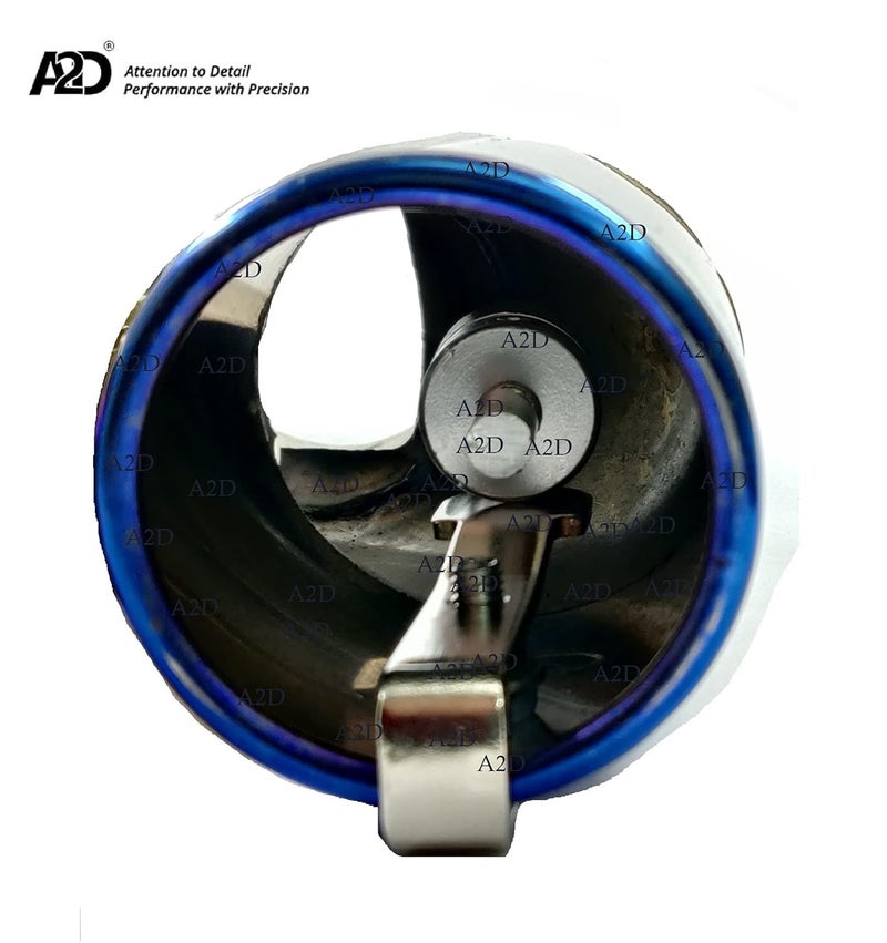 A2D Turbo Type Sound Whistle Car Silencer Exhaust Silver for Honda City 1.3, 1.5 Type 1 - Image 5