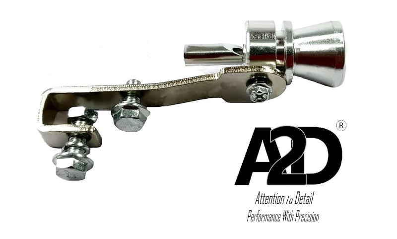 A2D Turbo Type Sound Whistle Car Silencer Exhaust Silver for Honda City 1.3, 1.5 Type 1 - Image 4