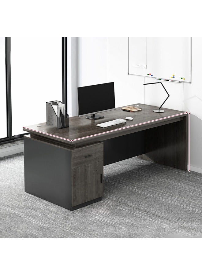 keke Modern Multifunctional Computer Table Home Office Writing Workstation with Storage Shelves 120 CM - Image 1