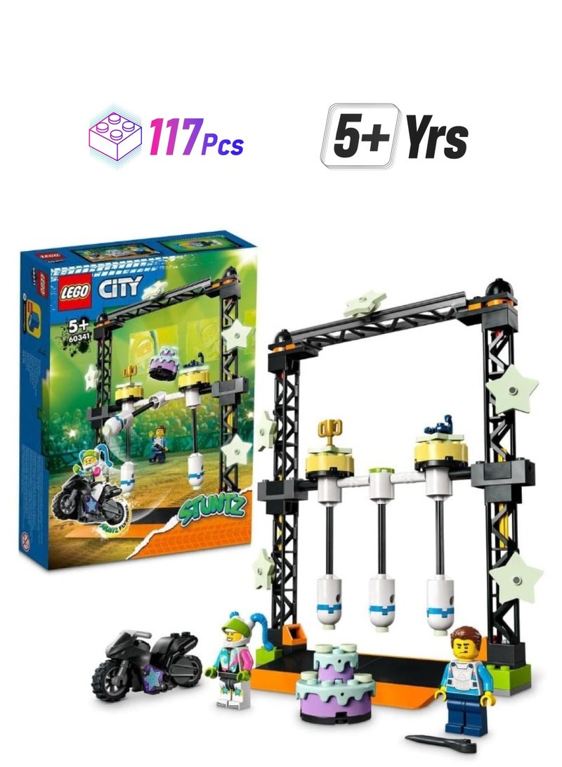 LEGO® City The Knockdown Stunt Challenge 60341 Building Blocks Toy Set; Toys for Boys, Girls, and Kids (117 Pieces) - Image 1