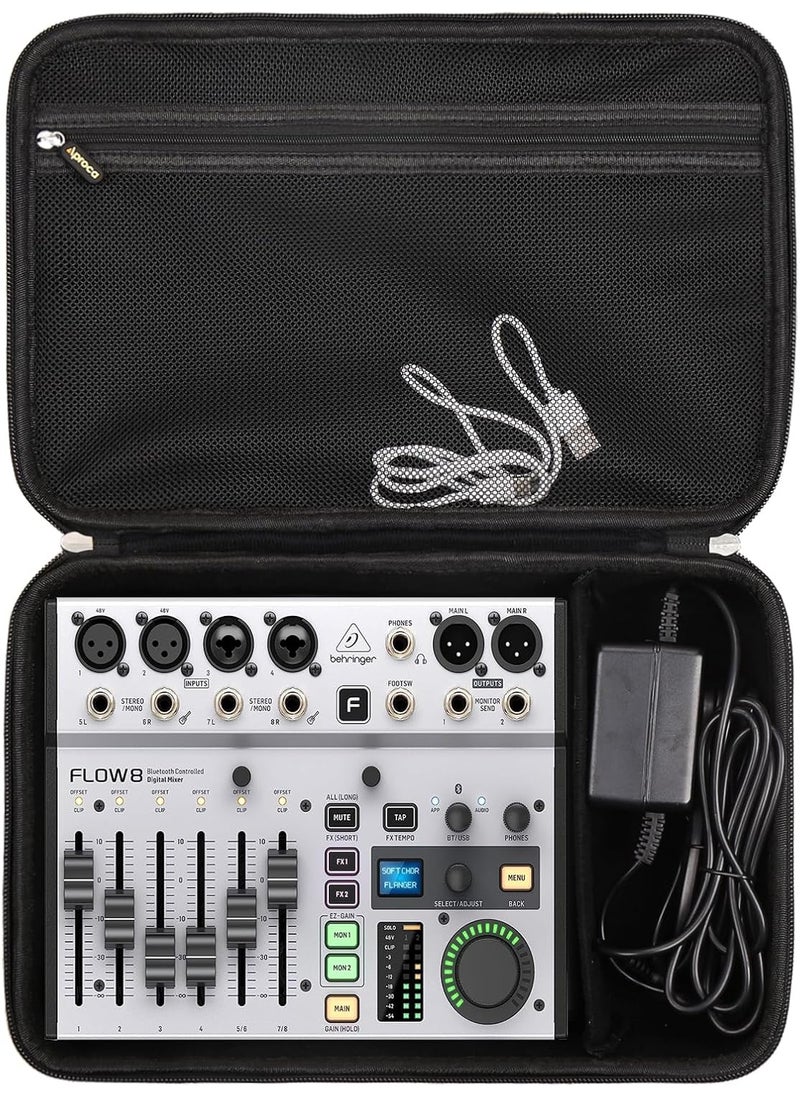 Aproca Aproca Hard Storage Travel Case Fit for Behringer FLOW 8  Xenyx 802 Premium 8Input Digital Mixer  - Image 1