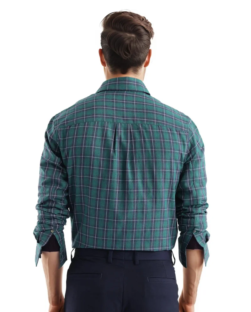 Rare Rabbit Men's Regular Fit Checks Shirt