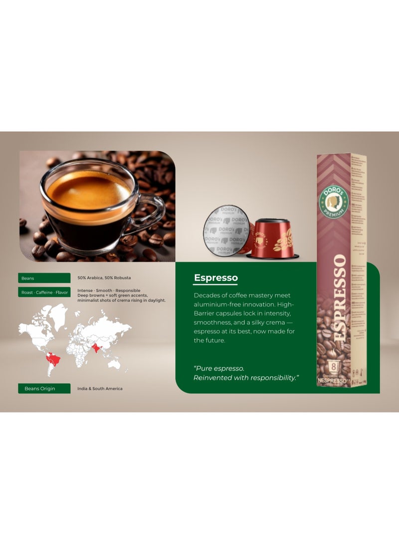 DORO'S PREMIUM Doros Premium Capsules Espresso 8 Capsules 44 g - Image 3