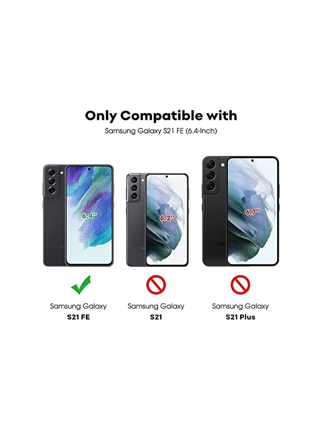 Jetech Screen Protector for Samsung Galaxy S21 FE 5G with Camera Lens Protector, Easy Installation Tool, Tempered Glass Film, Fingerprint ID Compatible, 2-Pack Each  - Image 3