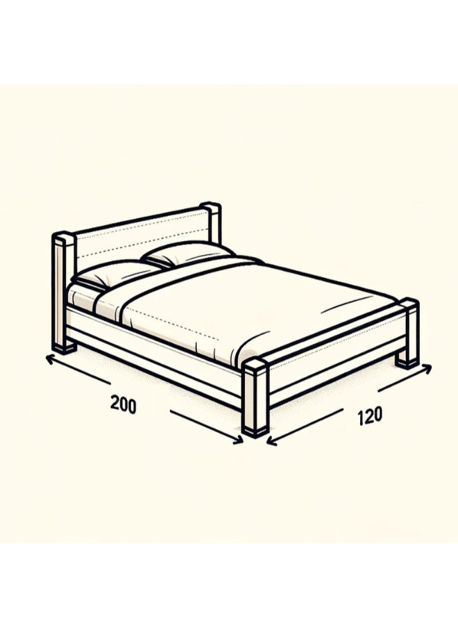 Al Home - Grey Velvet Single Bed Size 120x200 By Alhome - 110110068 - Image 1