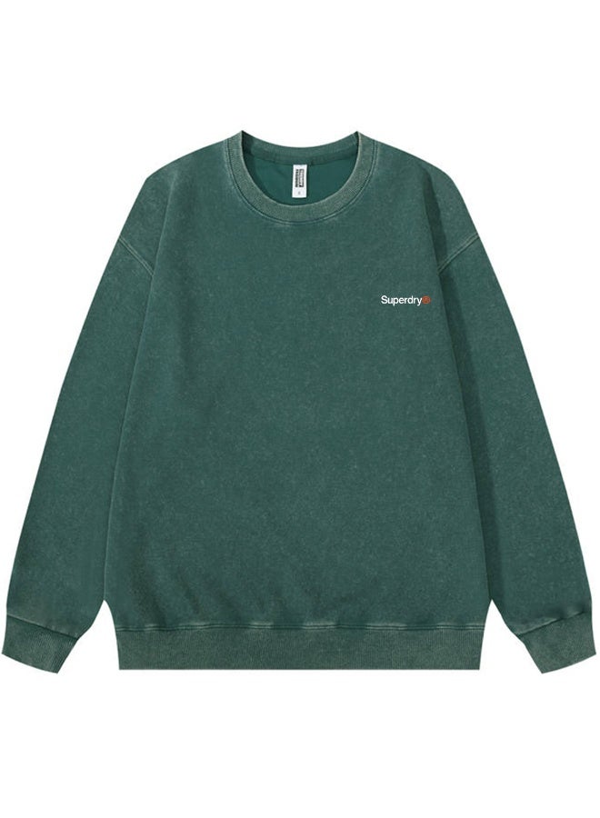 سوبر دراي Superdry men's and women's loose shoulder long-sleeved round neck sweater - Image 3