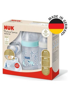 NUK Nature Sense  Twin Set With Temperature Control ( Two Bottles + Pacifier)