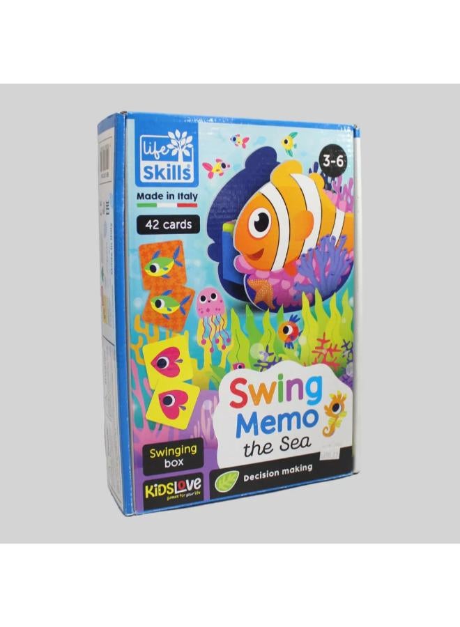 Lisciani - Life Skills Swing Memo Sea Board Game - Image 1