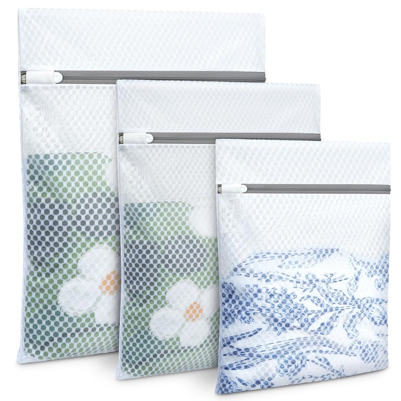 BAGAIL Laundry Bags Mesh Wash Bag for Intimates Lingerie and Delicates,3Pcs(Honeycomb, 1S, 1M, 1L) - Image 1