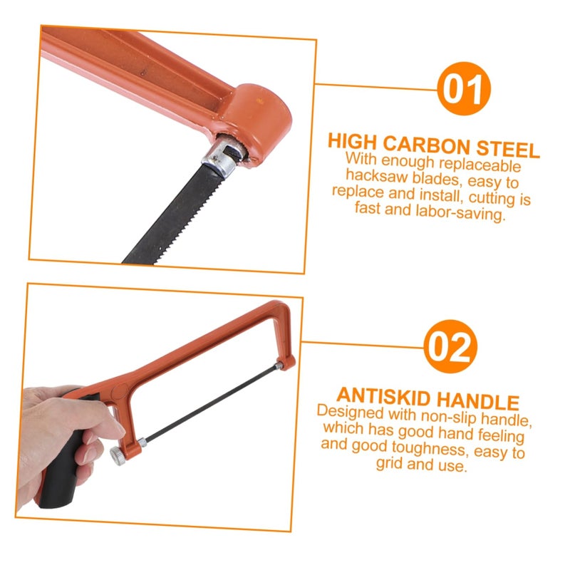 Mini Hacksaw Set With Non Slip Handle For Woodworking DIY Crafting Projects - Image 4
