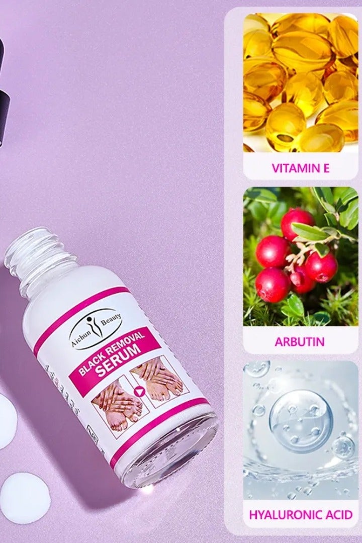 Aichun beauty Black Removal Whitening Serum Brighten Your Elbows and knees Skin Brightening and Hydrating Oil for Hand and Foot Effective Dark Spot Remover Skin Tone Evenness Brightening and Hydrating Serum 30ml - Image 5