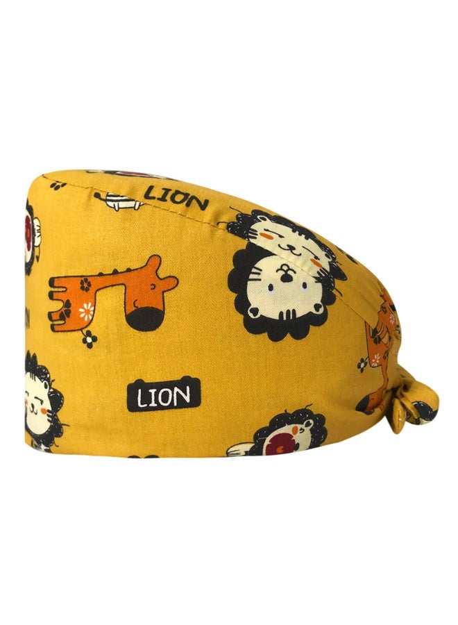 NIBEMINENT Surgical Scrub Cap Printing Medical Working Hat  Cotton Women Men Beautician Dust Proof Cooking Chef Nurse Head Caps