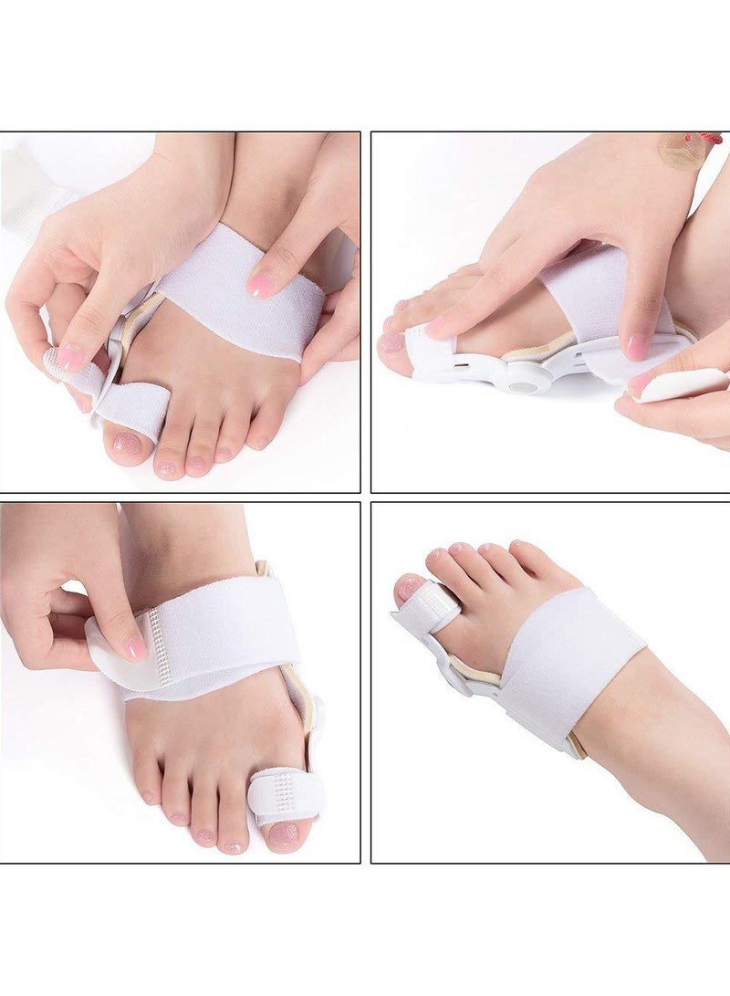 Alexvyan 2 Pack Bunion Corrector Set - Toe Splint for Bunion Relief and Big Toe Straightening - Day and Night Support for Men and Women - Image 4