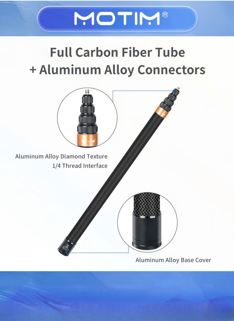 Motim Action Camera Extendable Selfie Stick for Insta360 X3 GoPro HERO2 ONE RS X2 - Image 3