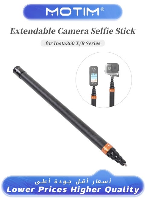 Action Camera Extendable Selfie Stick for Insta360 X3 GoPro HERO2 ONE RS X2