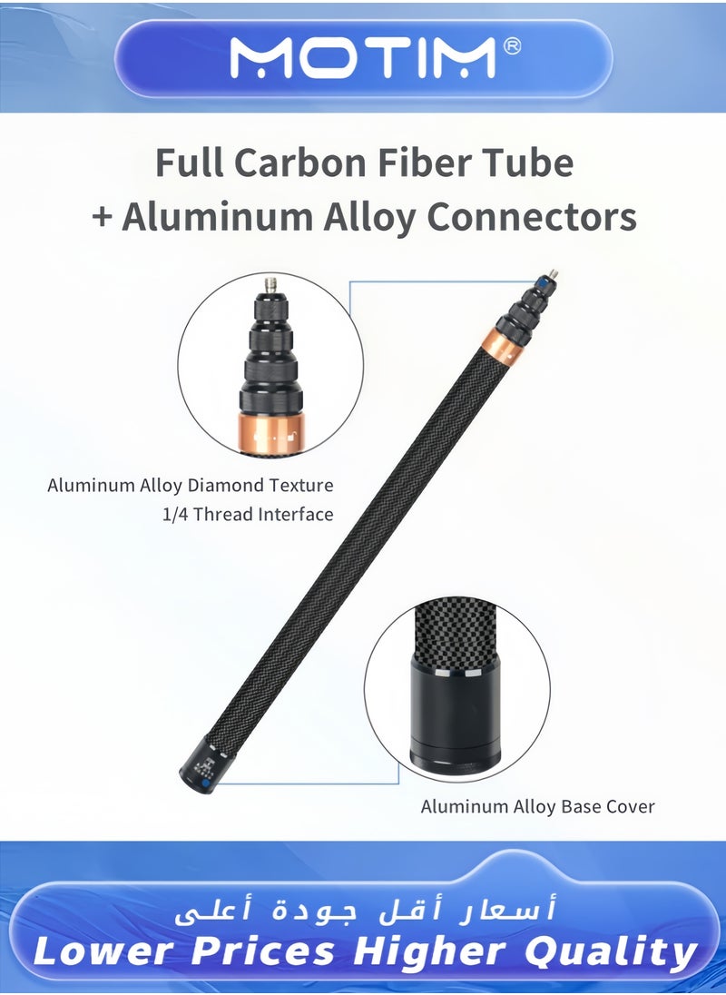 Motim - Action Camera Extendable Selfie Stick for Insta360 X3 GoPro HERO2 ONE RS X2 - Image 1