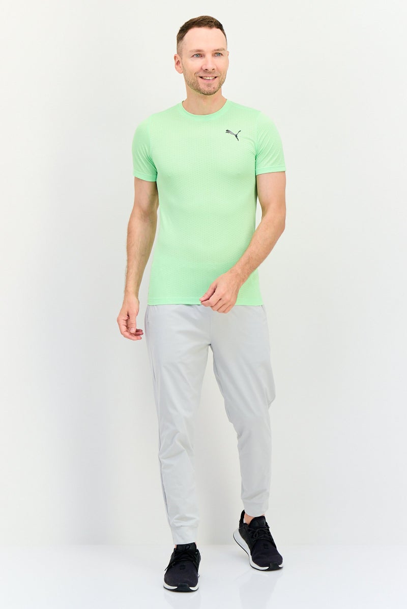 PUMA تي شيرت تدريب قصير الأكمام للرجال، لون ليموني - Image 4