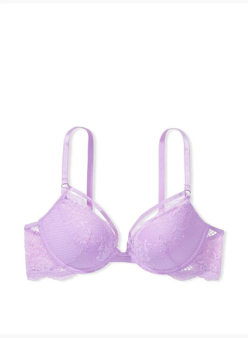 Victoria's Secret Strappy Fishnet Lace Push-Up Bra