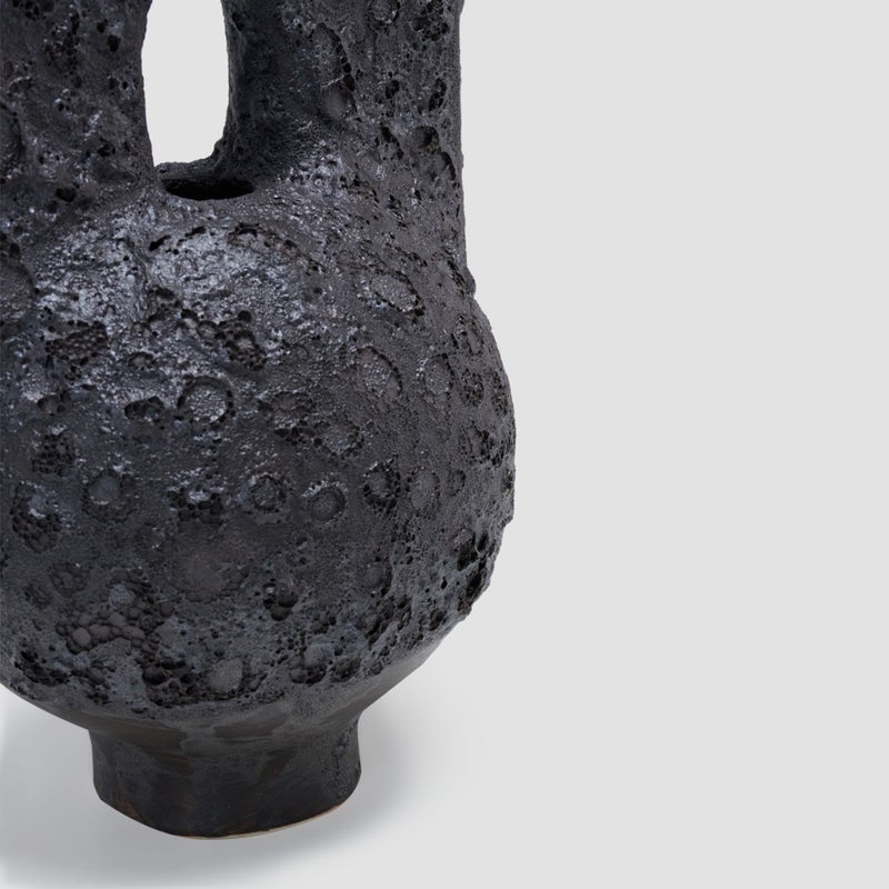 AL HUZAIFA FURNITURE Esmeray Ceramic Lunar Lava Black - Image 5