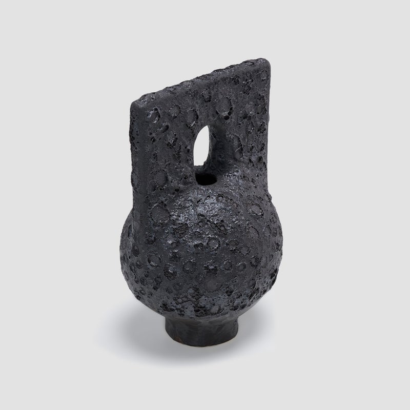 AL HUZAIFA FURNITURE Esmeray Ceramic Lunar Lava Black - Image 3