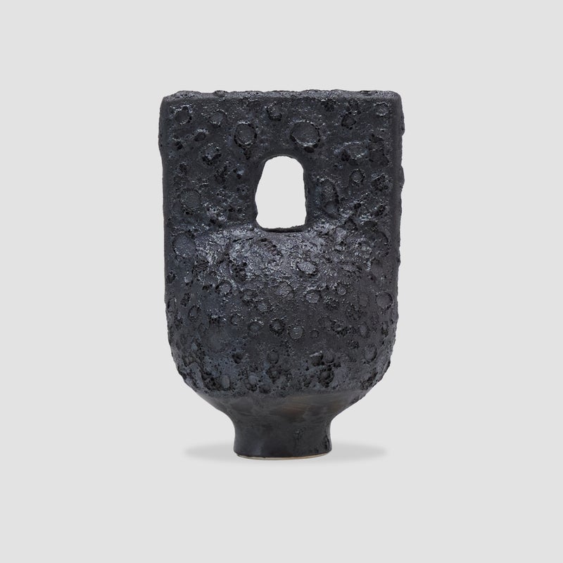 AL HUZAIFA FURNITURE Esmeray Ceramic Lunar Lava Black - Image 1