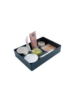 The Bros Rectangular Plastic Desk Organizer, Accessory Tray, Black  - Image 4