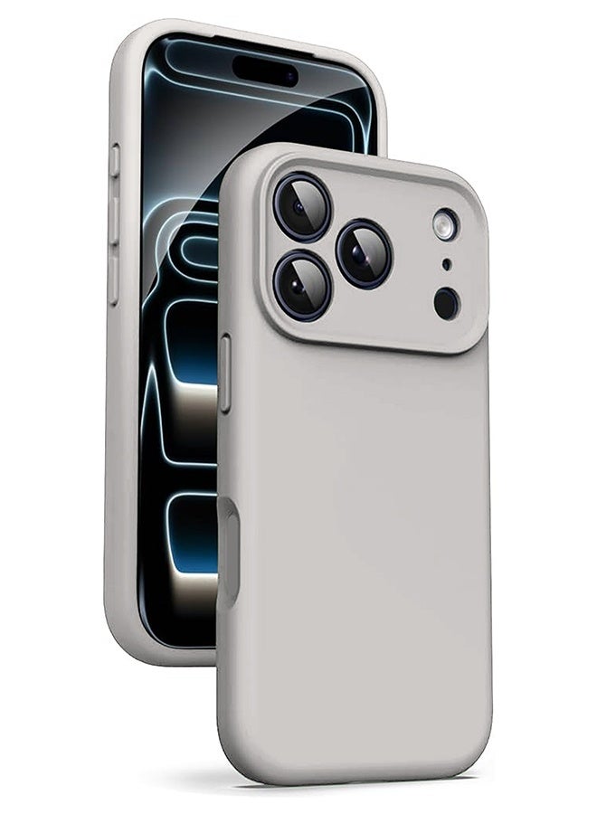 ميدا غطاء سيليكون سائل فاخر لآيفون 17 برو ماكس بحماية كاملة للكاميرا وبطانة مايكروفايبر – ملمس ناعم ومقاوم للبصمات - Image 1