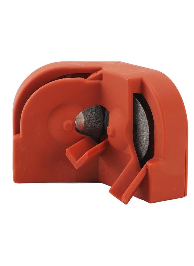 Thoraya - Drill Bit Sharpener Orange Portable Multipurpose Drill Bits Grinding Sharpener for High Speed Steel Carbide Cobalt Drill Bits - Image 1