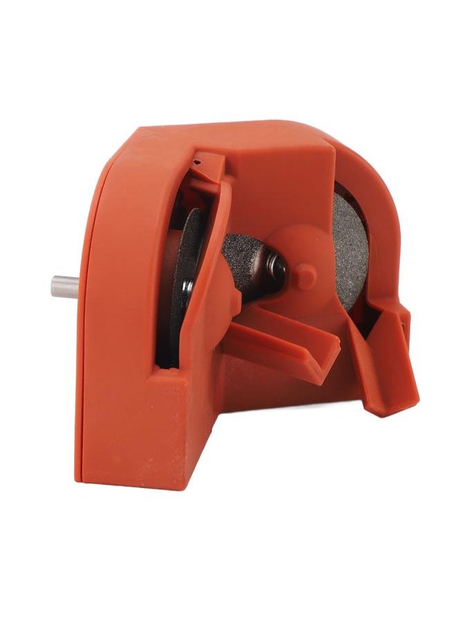 Thoraya - Drill Bit Sharpener Orange Portable Multipurpose Drill Bits Grinding Sharpener for High Speed Steel Carbide Cobalt Drill Bits - Image 1