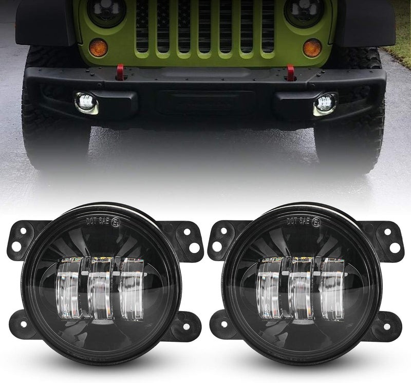 LX-LIGHT 4 Inch 60W LED Fog Light for Jeep Wrangler and Dodge Journey - Pair - Image 1