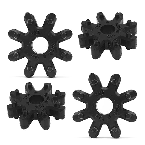 RBOKO 4Pack Flexible Steering Coupler Replacement 563152K000FFF Nylon Pad Plastic Rubber Wheel Steering Coupling Steering Column Motor Compatible with Hyundai and Kia Black - Image 1