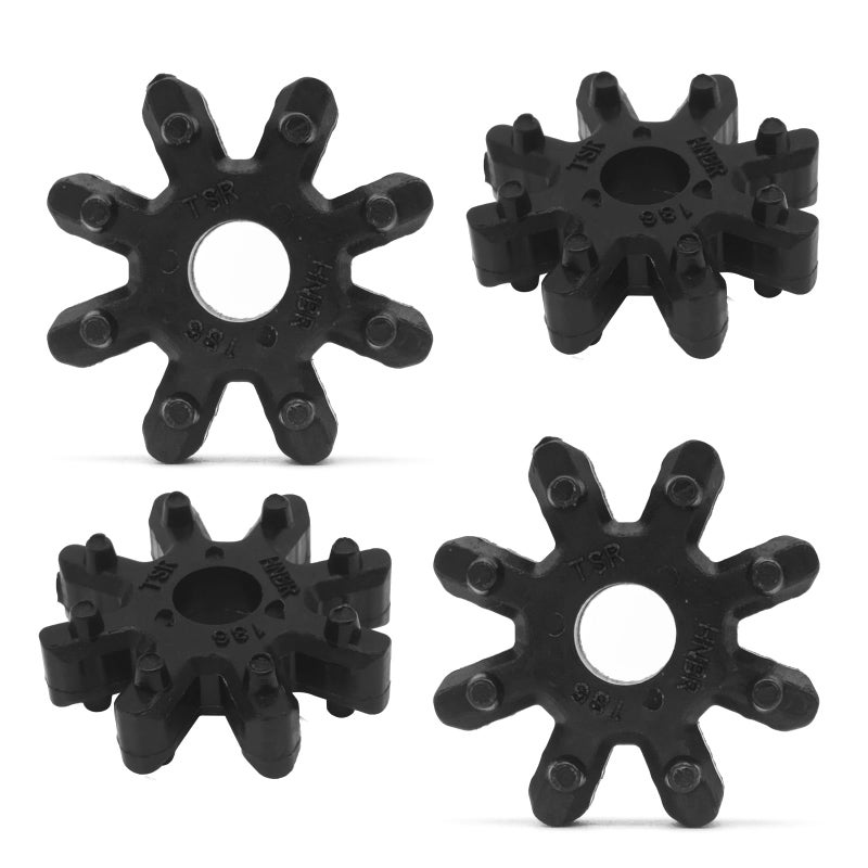 RBOKO 4Pack Flexible Steering Coupler Replacement 563152K000FFF Nylon Pad Plastic Rubber Wheel Steering Coupling Steering Column Motor Compatible with Hyundai and Kia Black - Image 2