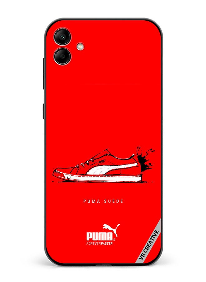 VR CREATIVE Protective Case Cover For Samsung Galaxy A04 Puma Suede Design Multicolour - Image 1
