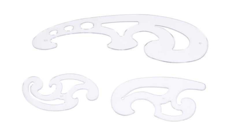 NTGS Tailoring Ruler Set for Dressmaking | 14 -Piece Sewing Pattern Drafting Kit with French Curves, Hip Curve, L-Square, Measuring Tape, Notcher, Tracing Wheel & Chalk. - Image 1