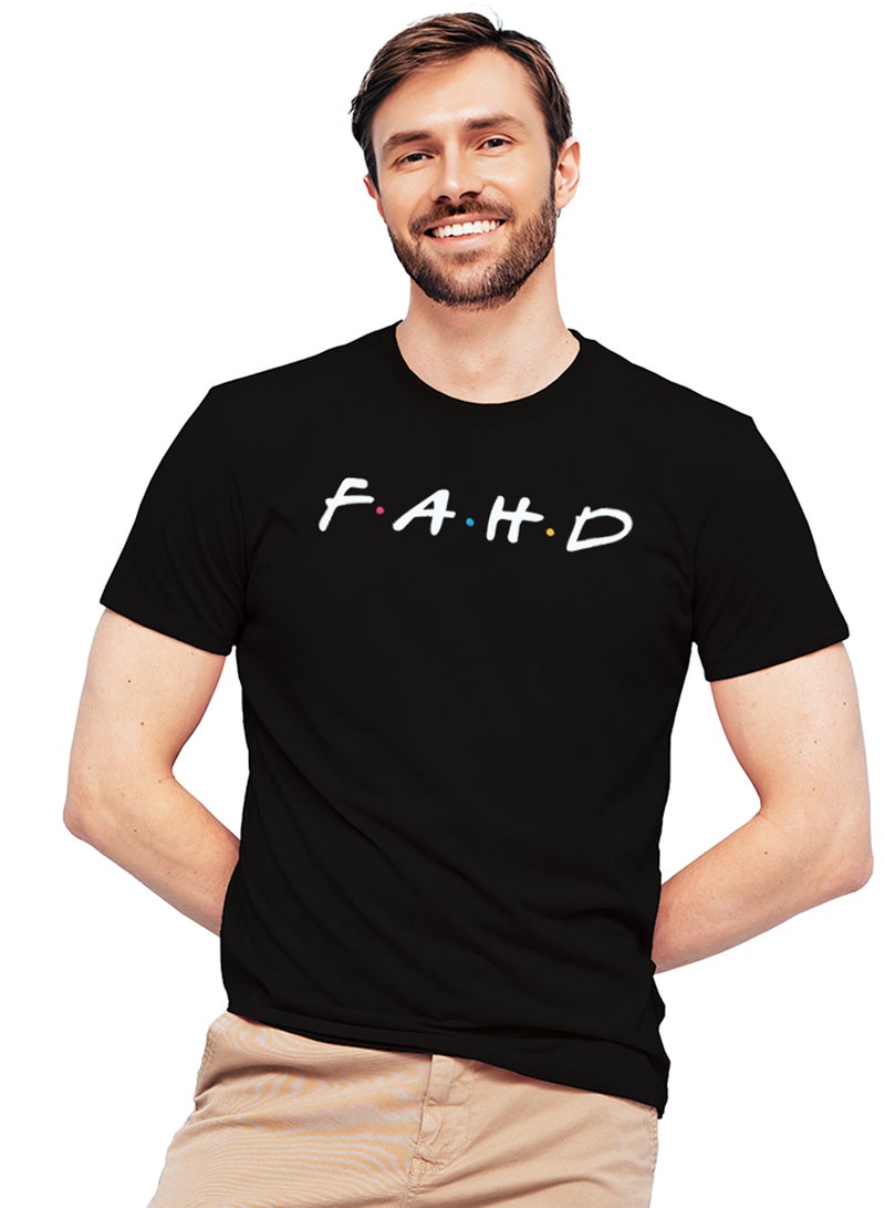 Fashion World Cotton T-shirt Printed with High-quality Friends by name Fahd - Image 1
