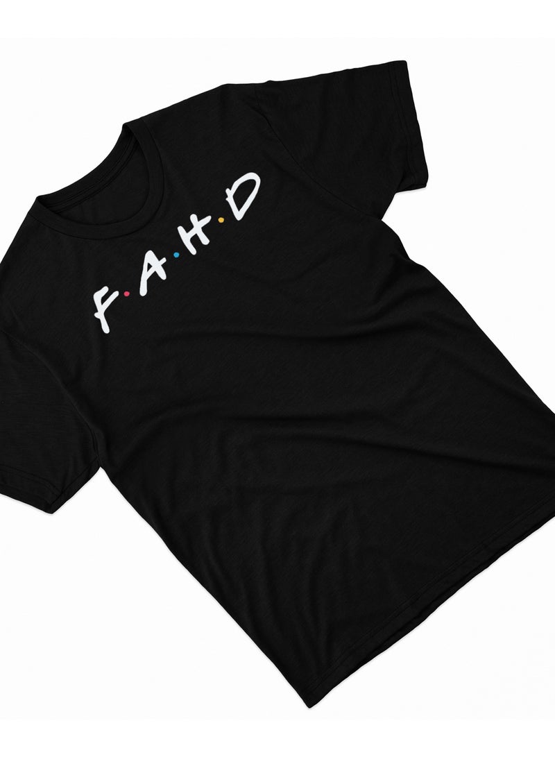 Fashion World Cotton T-shirt Printed with High-quality Friends by name Fahd - Image 2