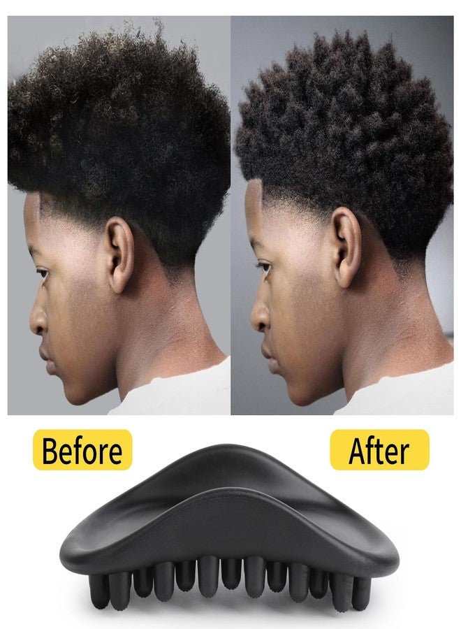 Goiple Twist Styler Brush for Black Men - Premium Durable Washable Hair Sponges Curls with Ergonomic Grip, Suitable for Afro 4C Hair & Coiled Textures - Home Styling Essential Hair Brush for Men & Barbers - Image 5