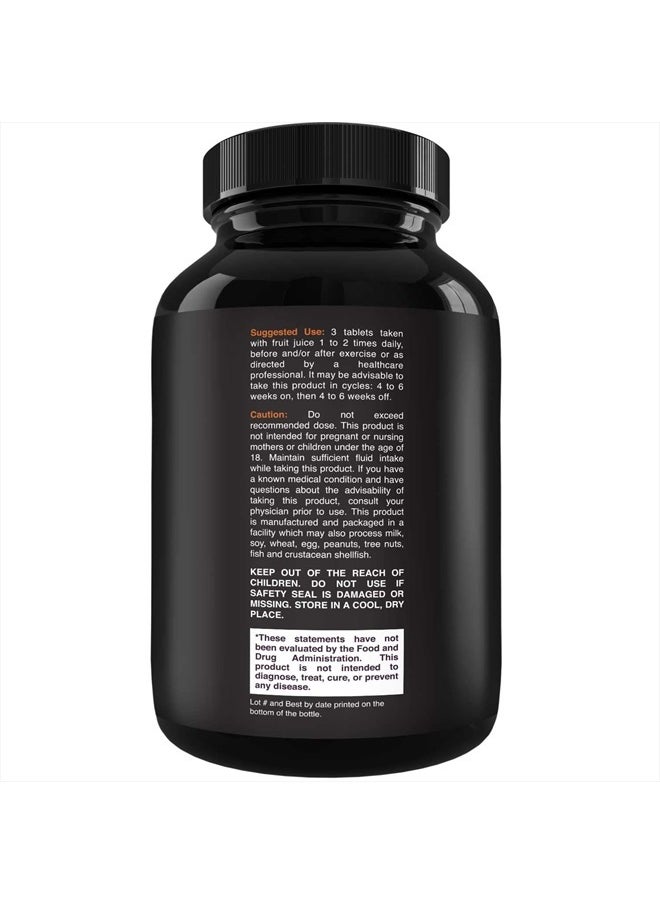 Natures Craft - High Strength Tri Phase Creatine Tablets for Women & Men - Formula Blend of Creatine Monohydrate, HCL & Pyruvate Supplement - Muscle Mass Gain & Recovery Supplement - 120 Tablets - Image 1
