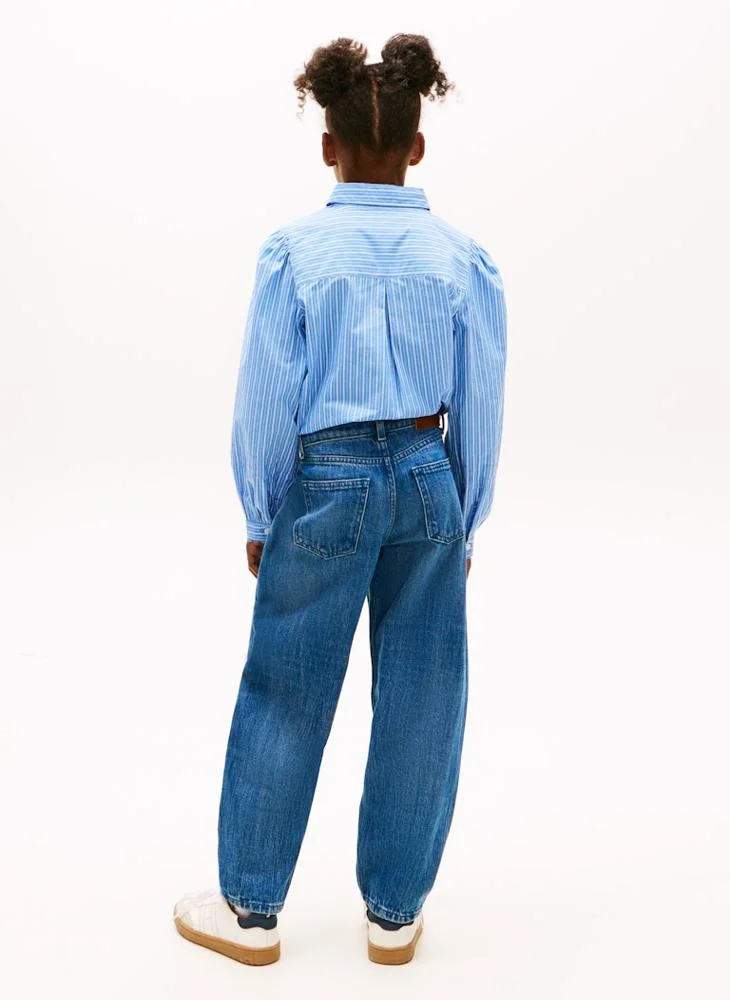 TOMMY HILFIGER Youth Barrel Washed Jeans